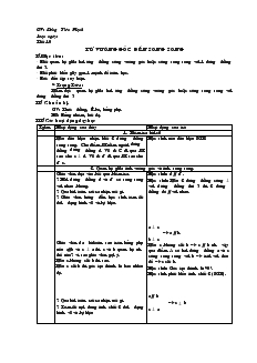 Giáo án Toán học 7 - Tiết 10: Từ vuông góc đến song song