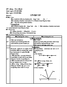 Giáo án Toán học 7 - Tiết 13: Luyện tập