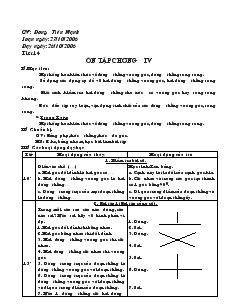 Giáo án Toán học 7 - Tiết 14: Ôn tập chương IV