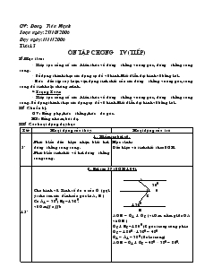 Giáo án Toán học 7 - Tiết 15: Ôn tập chương IV (tiếp)