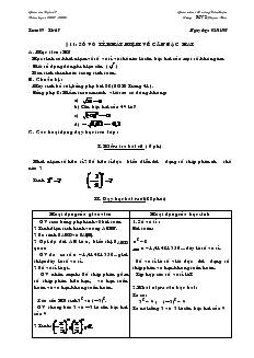 Giáo án Toán học 7 - Tiết 17, 18