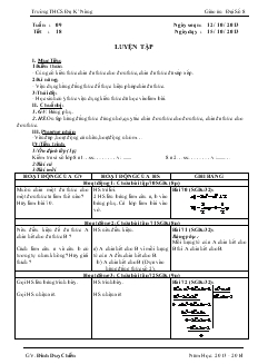 Giáo án Toán học 7 - Tiết 18: Luyện tập