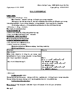 Giáo án Toán học 7 - Tiết 19: Luyện tập