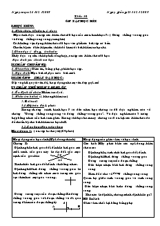 Giáo án Toán học 7 - Tiết 30, 31