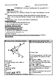 Giáo án Toán học 7 - Tiết 33, 34