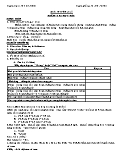 Giáo án Toán học 7 - Tiết 38, 39, 40