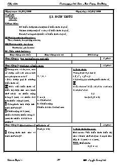 Giáo án Toán học 7 - Tiết 53, 54