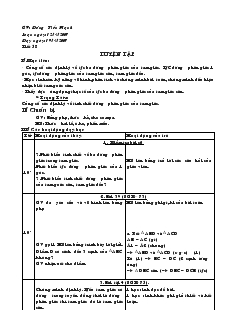 Giáo án Toán học 7 - Tiết 58: Luyện tập