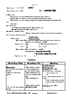 Giáo án Toán học 7 - Tiết 5 đến tiết 8