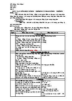 Giáo án Toán học 7 - Tiết 5: Góc tạo bởi một đường thẳng cắt hai đường thẳng
