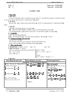 Giáo án Toán học 7 - Tiết 5: Luyện tập