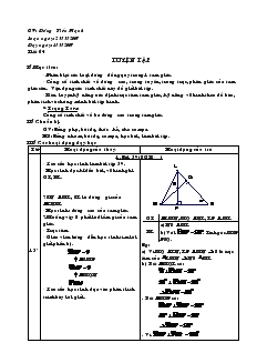 Giáo án Toán học 7 - Tiết 64: Luyện tập