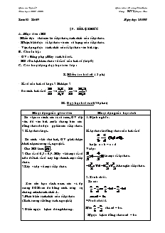 Giáo án Toán học 7 - Tiết 9, 10