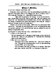 Giáo án Toán học 7 - Trường THCS Yên Lạc – Năm học 2004 – 2005