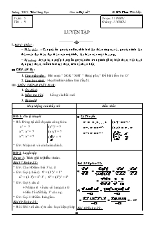 Giáo án Toán học 7 - Tuần 5