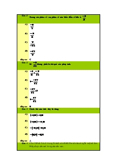 Đề kiểm tra 1 tiết Toán 7