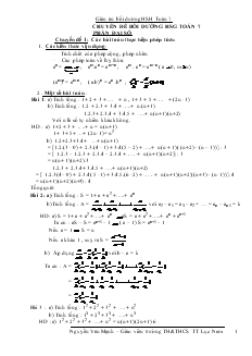 Giáo án bồi dưỡng học sinh giỏi Toán 7