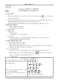 Giáo án Đại số 7 - Chương I