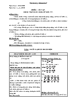 Giáo án dạy thêm Toán 7 - Buổi 1 đến buổi 31
