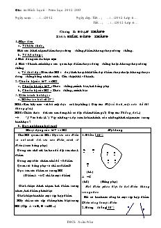 Giáo án Hình học 6 – Năm học: 2012 - 2013