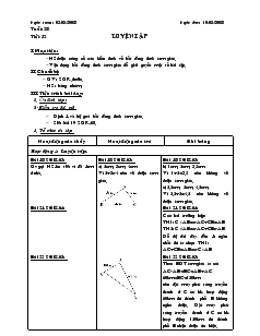 Giáo án Toán 7 - Hình học - Tiết 52: Luyện tập