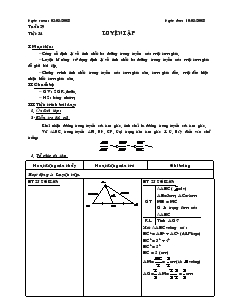 Giáo án Toán 7 - Hình học - Tiết 54: Luyện tập