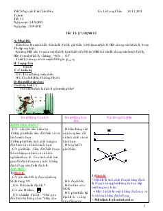 Giáo án Toán 7 - Tiết 12: Định lí