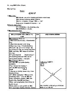 Giáo án Toán 7 - Tiết 12: Định lý