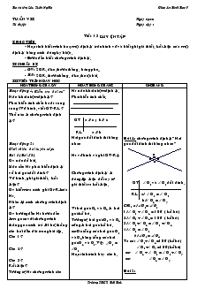 Giáo án Toán 7 - Tiết 13 đến tiết 16