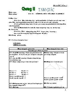 Giáo án Toán 7 - Tiết 18 đến tiết 44