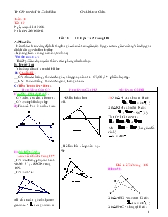 Giáo án Toán 7 - Tiết 19: Luyện tập