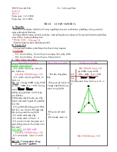 Giáo án Toán 7 - Tiết 23: Luyện tập (tiết 1)