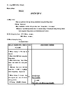 Giáo án Toán 7 - Tiết 24: Luyện tập