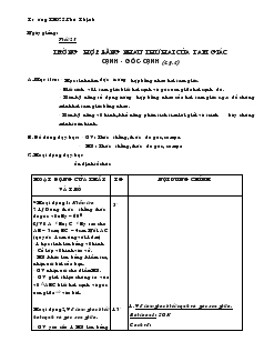 Giáo án Toán 7 - Tiết 25: Trường hợp bằng nhau thứ hai của tam giác cạnh - Góc- cạnh (c.g.c)