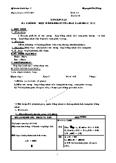 Giáo án Toán 7 -Tiết 33 đến tiết 70