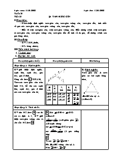 Giáo án Toán 7 - Tiết 35: Tam giác cân