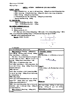 Giáo án Toán 7 - Tiết 3: Đường thẳng đi qua hai điểm