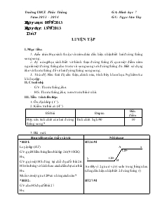 Giáo án Toán 7 - Tiết 7, 8