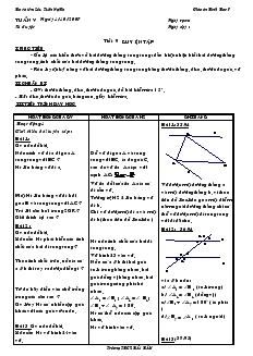 Giáo án Toán 7 - Tiết 9 đến tiết 12