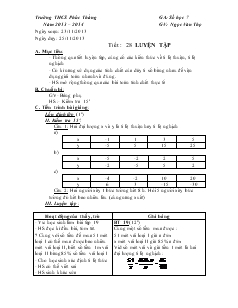 Giáo án Toán 7 - Tuần 15