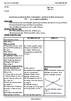 Giáo án Toán 7 - Tuần 1, 2