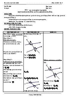 Giáo án Toán 7 - Tuần 3, 4