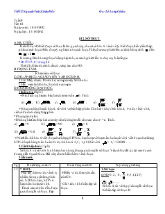Giáo án Toán học 7 - Đại số - Tiết 18: Số thực
