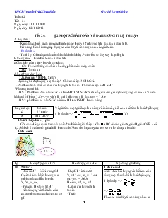 Giáo án Toán học 7 - Đại số - Tiết 24: Một số bài toán về đại lượng tỉ lệ thuận