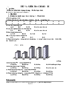 Giáo án Toán học 7 - Đại số - Tiết 51: Kiểm tra chương III