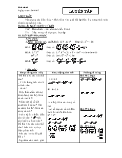 Giáo án Toán học 7 - Đại số - Tiết 8: Luyện tập