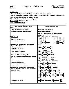 Giáo án Toán học 7 (dạy thêm tuần 6)