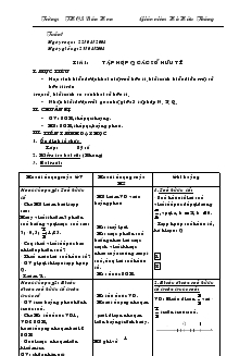 Giáo án Toán học 7 - Hình học - Tiết 1 đến tiết 22