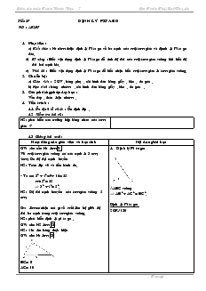 Giáo án Toán học 7 - Hình học - Tiết 37, 38