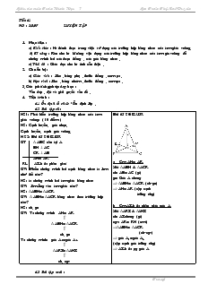 Giáo án Toán học 7 - Hình học - Tiết 41, 42